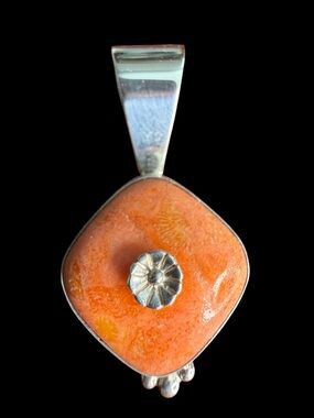 Jay King DTR 925 Sterling Silver Spiny Oyster Shell Pendant | Mine Finds | 7.44g